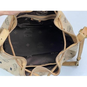 MCM VISETOS DRAWSTRING BUCKET BAG